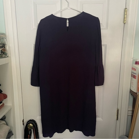 Eileen Fisher 100% Silk Purple Shift Dress Extra Small - Picture 3 of 7